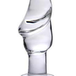 Asvini Glass Penis Anal Plug Clear