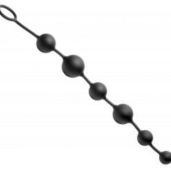 Serpent 6 Silicone Beads Of Pleasure Black