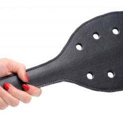 Spanking Rounded Paddle With Holes Black
