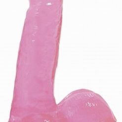 Basix Rubber Works 6 inches Suction Cup Pink Dong