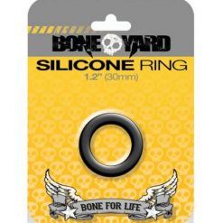 Boneyard Silicone Ring 1.2 inches Black
