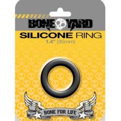 Boneyard Silicone Ring 1.4 inches Black