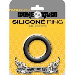 Boneyard Silicone Ring 1.6 inches Black