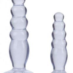 Crystal Jellies Anal Delight Trainer Kit Butt Plugs Clear