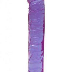 Crystal Jellies 10in Classic Dildo - Purple