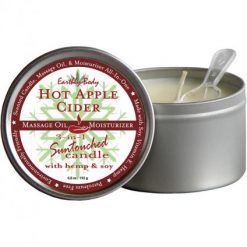 3 In 1 Suntouched Round Massage Oil Candle Hot Apple Cider 6.8 Ounce