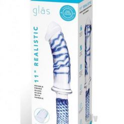 Realist Dbl End Dildo Handle 11 Clr/blu