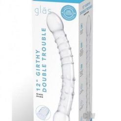 Girthy Double Trouble Glass Dildo 12
