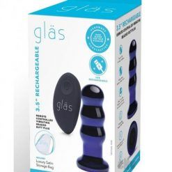 Recharge Remote Vibe Bead Plug 3.5 Blue