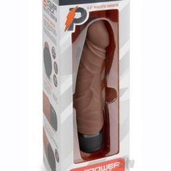 Pc Realistic Vibrator 6.5 Dk Brown