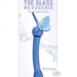 Glass Menage Butterfly Gspot Dk Blu