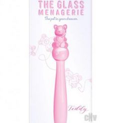 Glass Menage Teddy Dildo Pnk