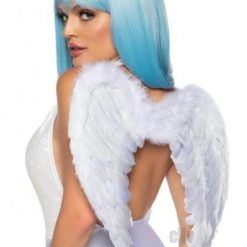 Marabou Trim Wings O/s White