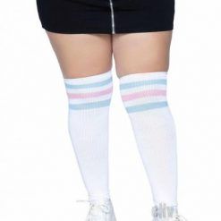 Over The Knee Athl Socks 1x/2x Pnk/blu