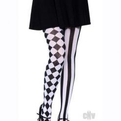Harlequin Hose Os Blk/wht