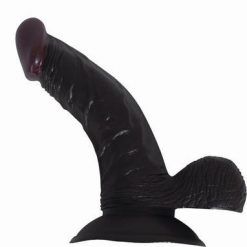 All American Whoppers Vibrating Dong, Balls 7 inches Brown