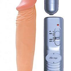 All American Whopper 6 inches Vibrating Dong Beige