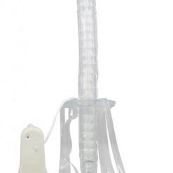 Double Fuk Vibrating Dong Strap On 13 Inch Clear