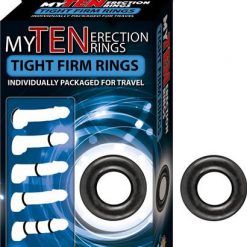 My Ten Erection Rings Tight Firm Rings Black