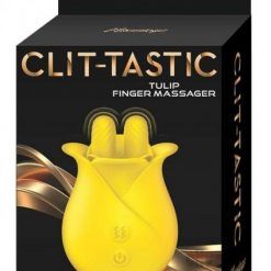 Clit Tastic Tulip Finger Massager Ylw