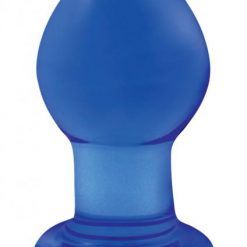 Crystal Premium Glass Plug Blue Small