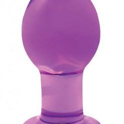 Crystal Premium Glass Plug Medium Purple