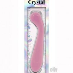 Crystal Glass G-spot Wand Pink