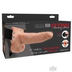 Ff Hollow Recharge Strapon W/remot 6 Fl