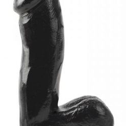 Basix Rubber Works 6.5 Inch Dong With Suction Cup Black