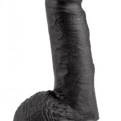 King Cock 7 Inches Cock Balls Black