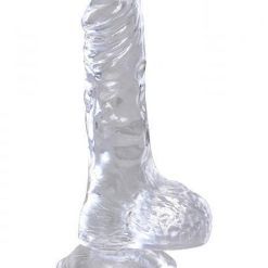 King Cock Clear 4 Inches Cock with Balls