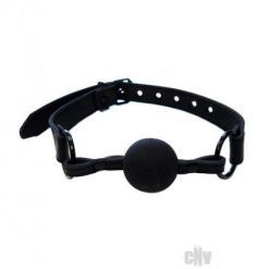 Leather Ball Gag Black