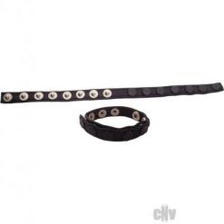Rouge Leather Multi Snap Strap Black