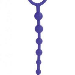 Booty Call X-10 Silicone Anal Beads Purple 8 Inch