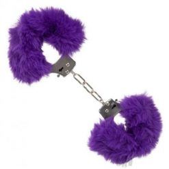 Ultra Fluffy Furry Cuffs Purple