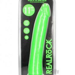 Realrock Slim Dildo 11 Gitd Green