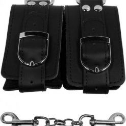 Strapped Plush Restraints Black