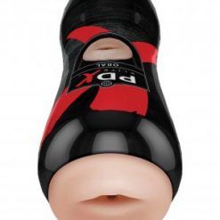 PDX Elite Vibrating Oral Stroker Beige