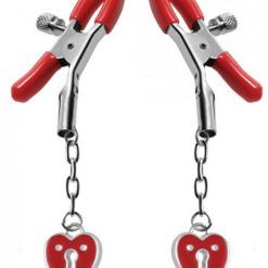 Charmed Heart Padlock Nipple Clamps
