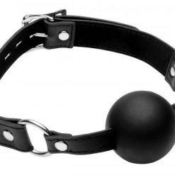 Strict XL 2 Inches Silicone Ball Gag Black O/S