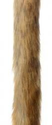 Extra Long Mink Tail Metal Anal Plug Brown