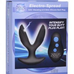 Zeus Electro Spread 64x Butt Plug Black