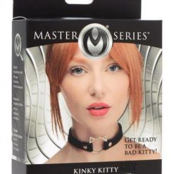 Ms Kinky Kitty Ring Slim Choker Black