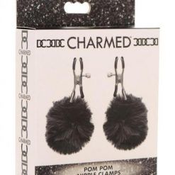 Charmed Pom Pom Nipple Clamps Black