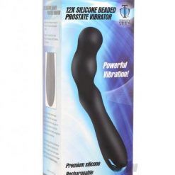 T4m Silicone Beaded Prostate Vibe Black