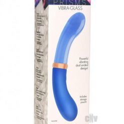 Prisms Vibra Glass Duel End G Spot Bleu