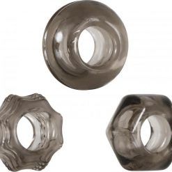 Triple Thick Cock Ring Trio Smoke