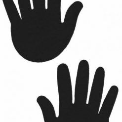 Hands Black Pasties O/S