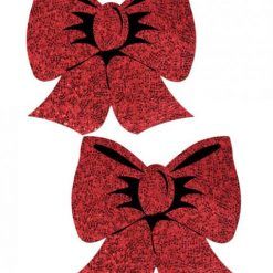 Pastease Hologram Bows Red Pasties