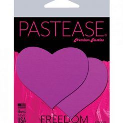 Pastease Basic Heart Black Light Reactive - Neon Purple O/s